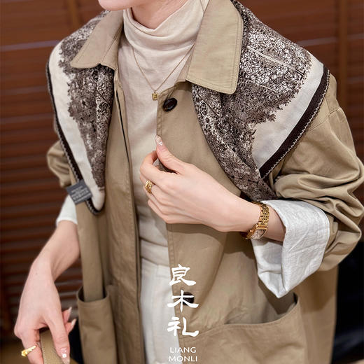 【预售7天】良木礼廓形风衣（Q2591835） 商品图4