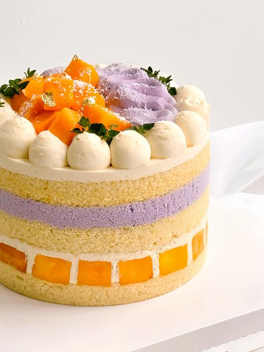 【芋泥芒果香草蛋糕】叮当热卖蛋糕-鲜果奶油蛋糕 商品图0