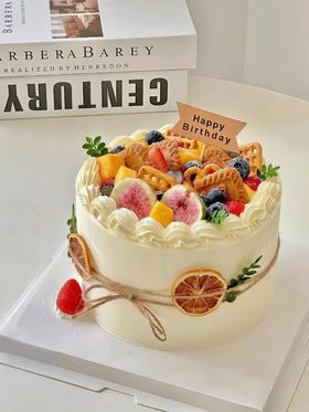 【水果缤纷3】叮当CAKE爆款生日蛋糕-鲜果奶油蛋糕