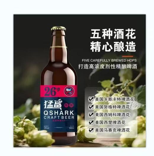 猛鲨烈性浑浊IPA 酒精度：13° 麦芽度：26° 商品图1