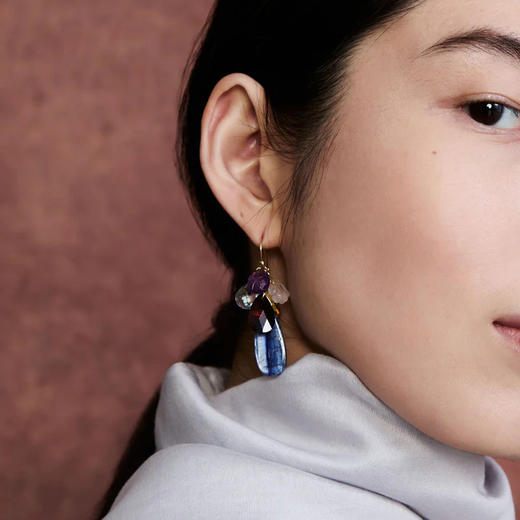 北京仓｜Chan Luu-Trove-彩色 多宝石 吊坠 耳环［美国设计师］ 商品图0