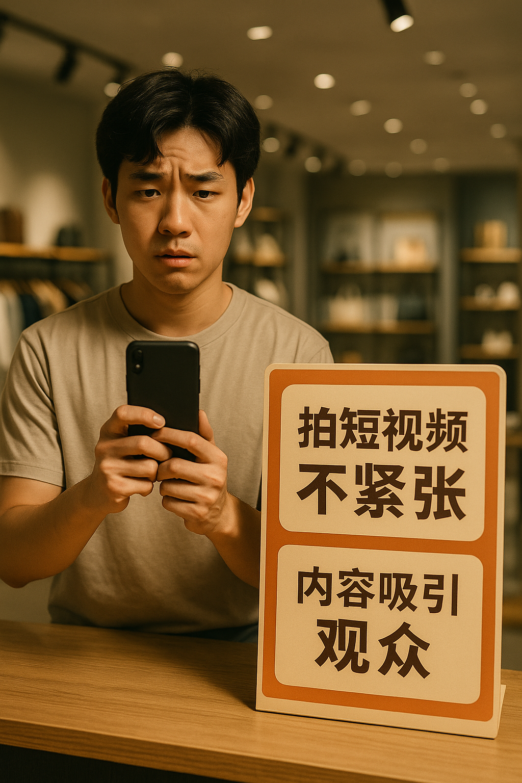 實體店老板不敢出鏡？拍短視頻緊張的解決方法與技巧