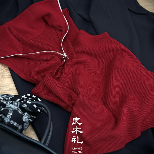 【不退不换】良木礼羊毛拉链上衣（Q259116） 商品图4