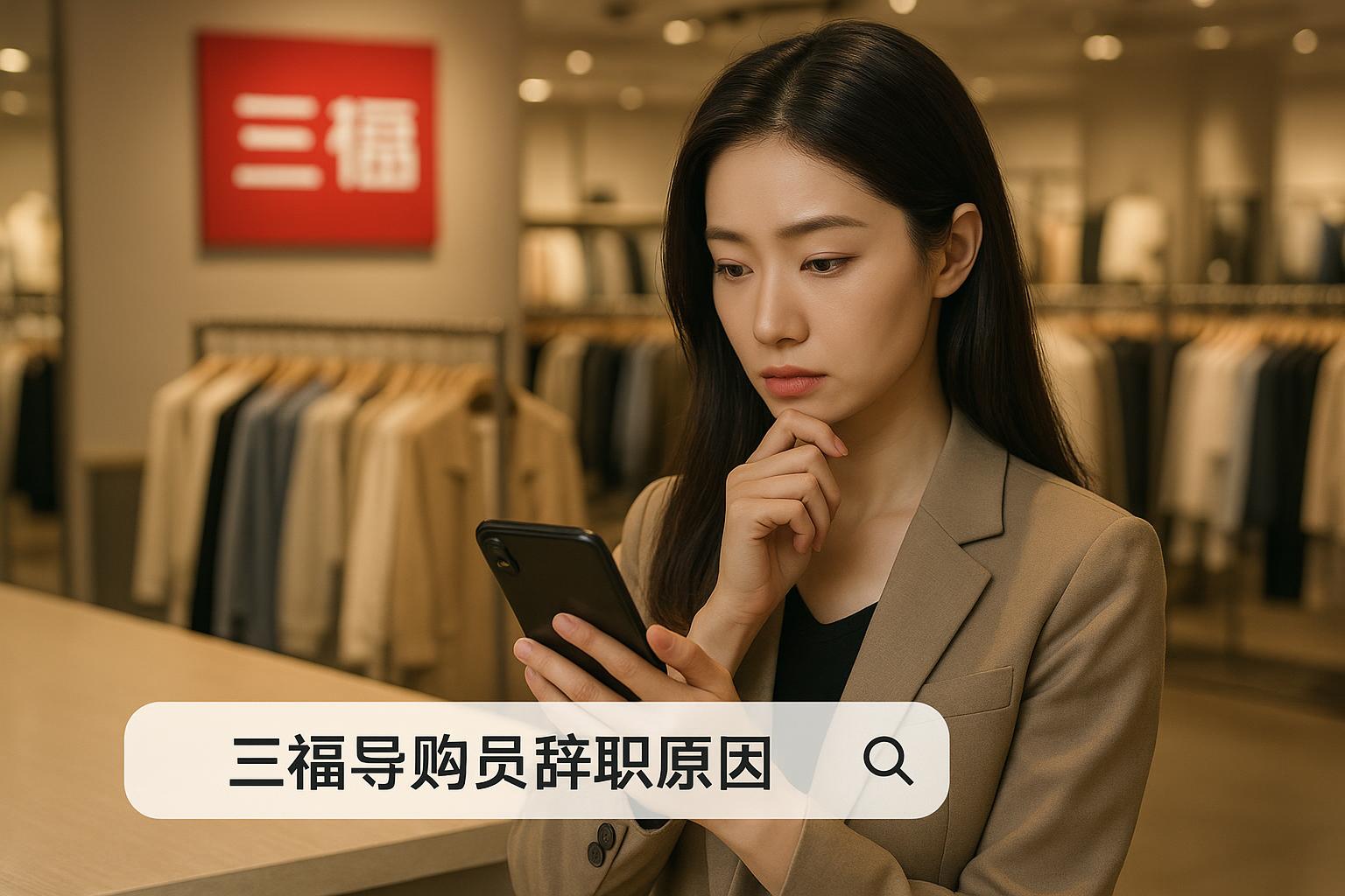 三福导购员辞职与工作压力有关吗？