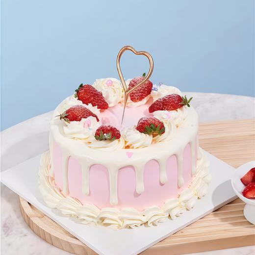 【草莓姑娘2】叮当CAKE爆款生日蛋糕-鲜果奶油蛋糕 商品图0