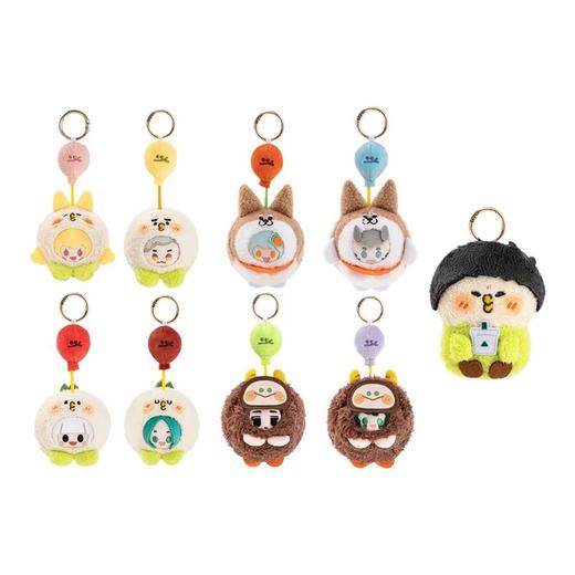 非人哉x小鹦鹉BEBE联名系列 毛绒挂件 全9种 8只/盒 盲盒 商品图0