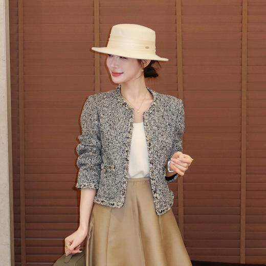 良木礼粗花呢小香外套（Q2592852） 商品图0