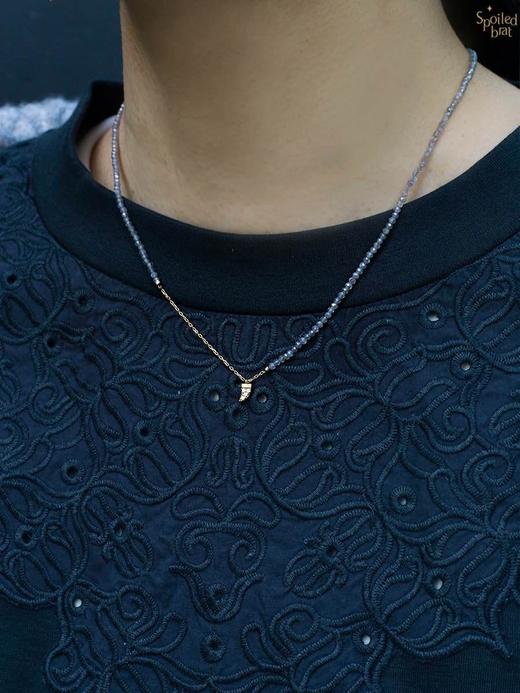 SpoiledBrat Jewelry18k金钻石小镰刀项链 商品图0