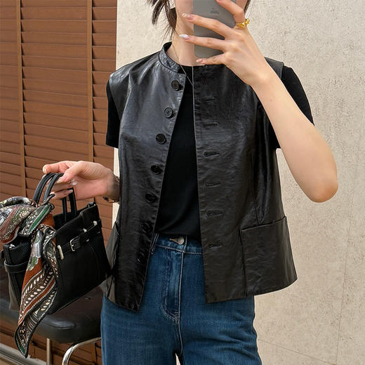 良木礼绵羊皮马甲(Q2591231) 商品图0