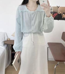 取消 【重工刺绣小衫】蕾丝款～560秋季新品蕾丝领长袖小衫-喜出