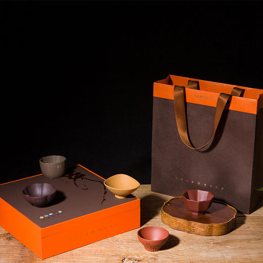 B-PS-五行原矿紫砂小茶杯 套装 商品图1