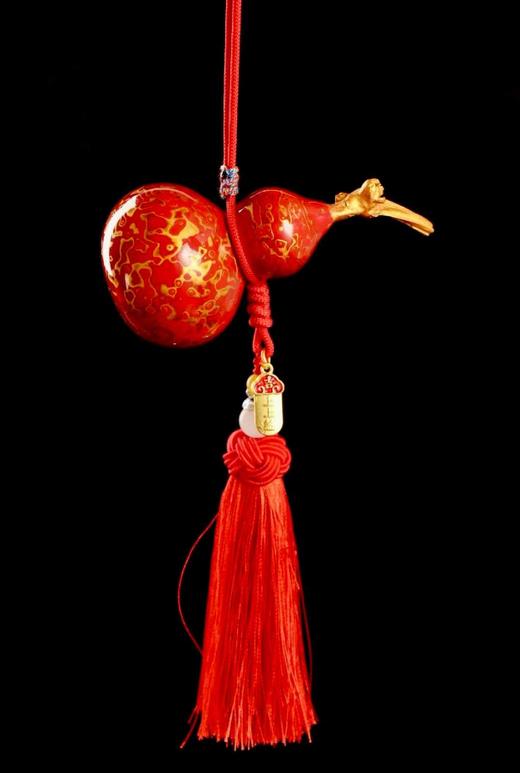 大漆龙头葫芦（红） 商品图0