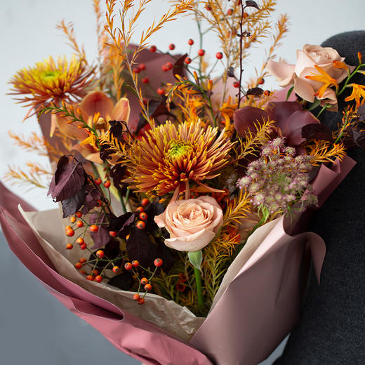 2025版四季·秋「一叶知千秋」花束 商品图1