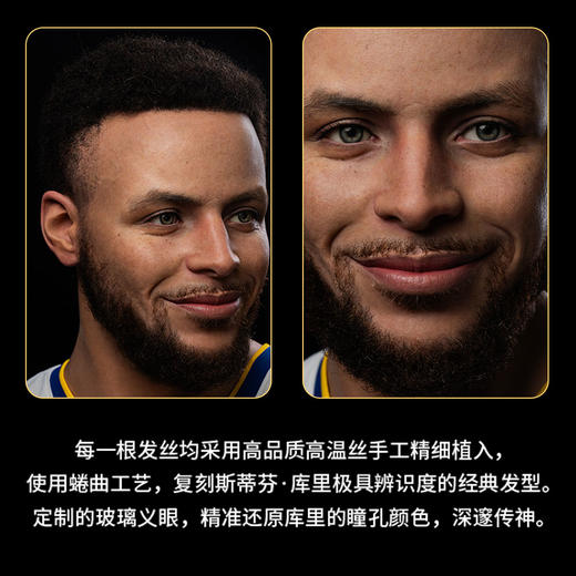 王牌化身 NBA库里正版半身像蜡像级手办摆件潮玩高档收藏模型（2026年第2季度发货） 商品图4