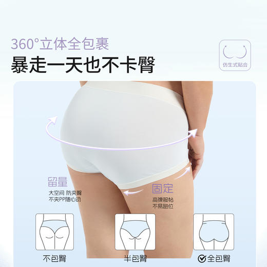 奶糖派零染棉大码内裤10A抗菌纯棉高腰加长档天线宝宝女士三角裤 商品图2