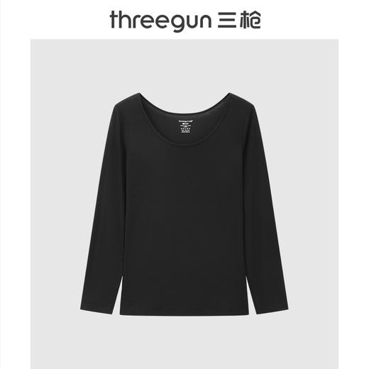 Threegun三枪 60支热力弹华绒圆领女士肌底衣-T20088A01 商品图6