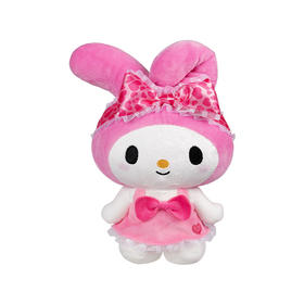 Jazwares 8英寸My Melody 美乐蒂萌趣毛绒玩偶 （心型睡裙）