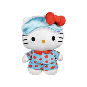 Jazwares 8英寸Hello Kitty 凯蒂猫萌趣毛绒玩偶（苹果睡衣）