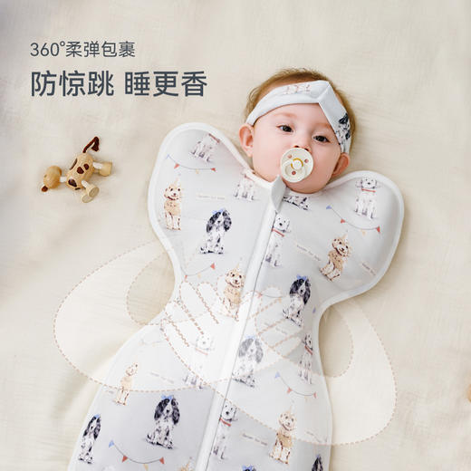 【2025秋冬新品】ibaby×outlast太空科技恒温投降式/翅膀式襁褓睡袋澳洲羊毛保温 商品图2