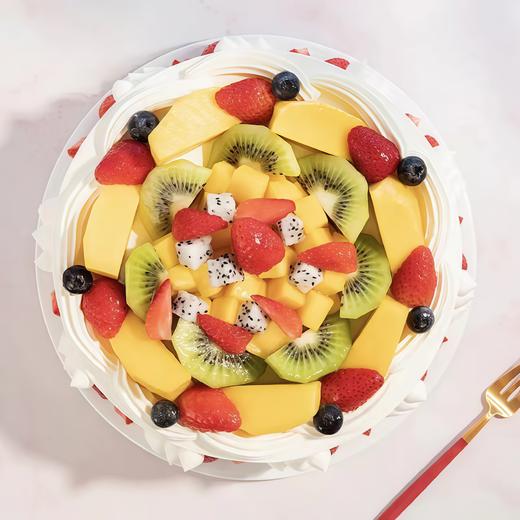 【双层彩虹果缤纷】鲜果奶油蛋糕 商品图1