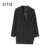 EITIE爱特爱大翻领肩型设计纯羊毛桑蚕丝骆驼绒混纺包容性舒适柔软保暖大衣8414106 商品缩略图5