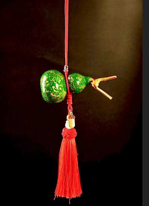 大漆龙头葫芦（绿） 商品图0