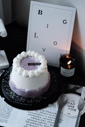 椰香芋泥泡芙蛋糕