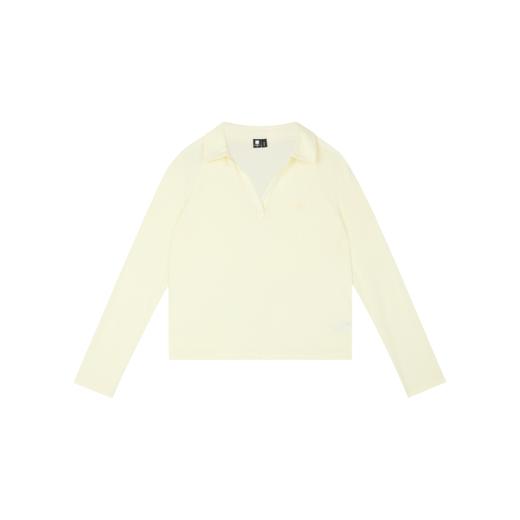 oneup亚麻翻领V领长袖Polo 商品图6