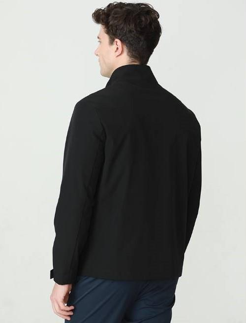 SANY休闲男士立领软壳夹克320C-黑色 商品图1