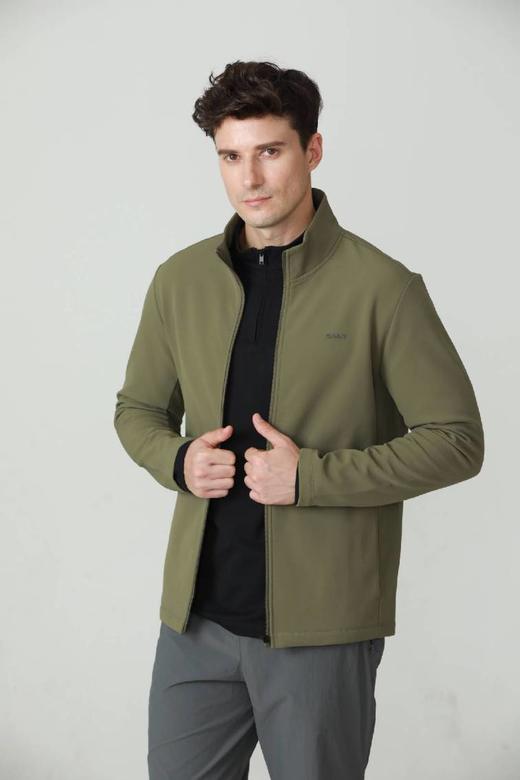 SANY轻商务立领夹克320C-军绿色 商品图1