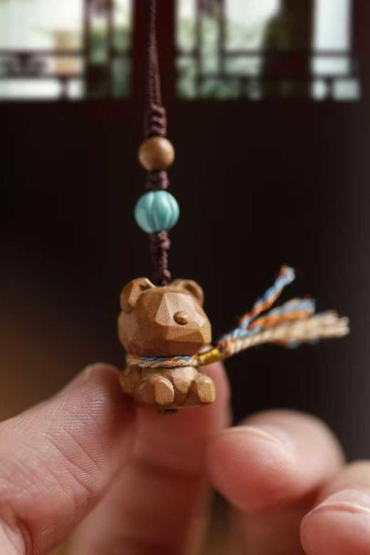 熊宝宝°老山檀香钥匙扣挂件 商品图3