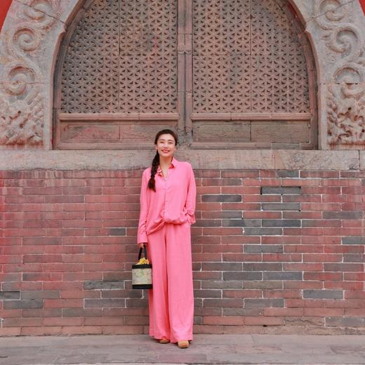 【抖音专属】新中式衬衣+阔腿裤（25810085+25809086-长春） 商品图1