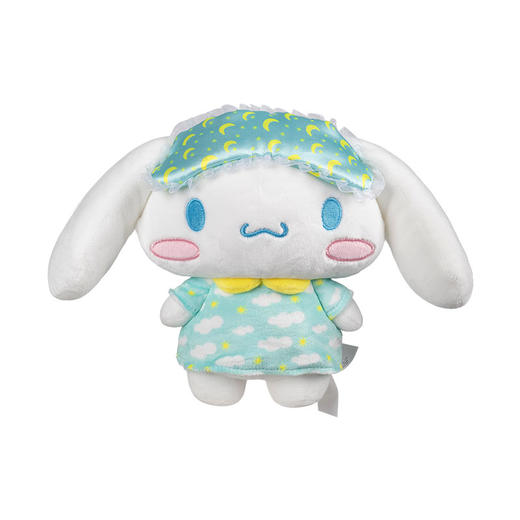 Jazwares 8英寸Cinnamoroll 玉桂狗萌趣毛绒玩偶（云朵睡裙） 商品图0