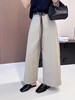 【秋上新】裤型超棒-面料有弹力 爆款米灰显瘦百搭休闲裤-喜出 商品缩略图3