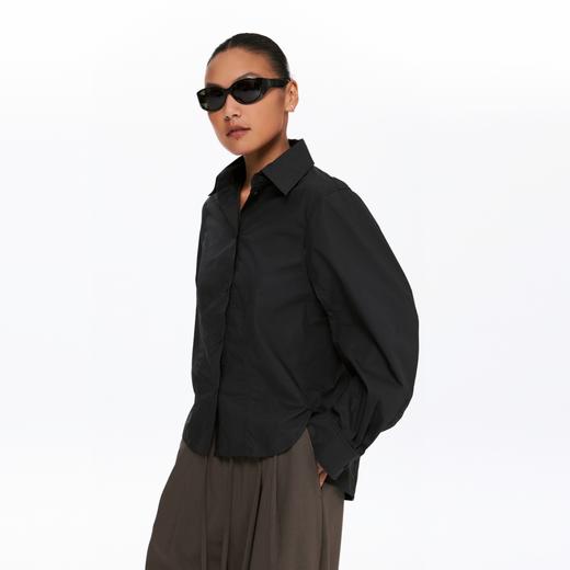 oneup弯刀袖宽松衬衫 商品图0