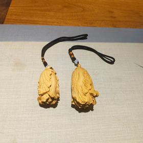 白菜°大/小款黄杨木挂件