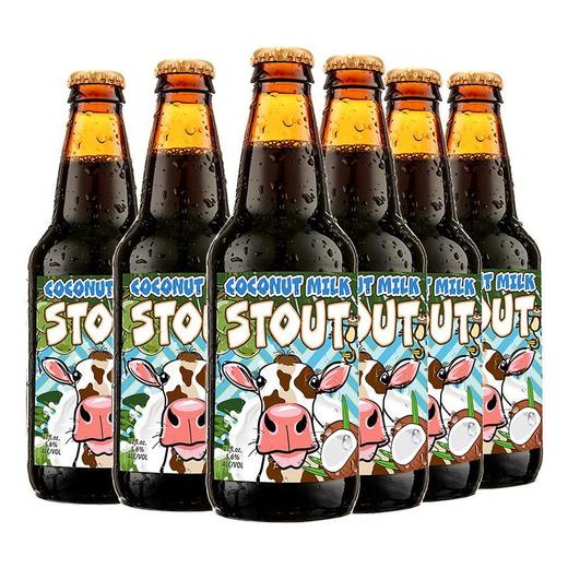 美国进口迷失海岸精酿啤酒椰子糖牛奶巧克力355ml 商品图0
