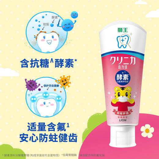 狮王齿力佳巧虎酵素儿童进口牙膏60g 商品图1