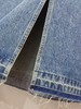 11.11直降到底！！【秋上新】100%棉5219牛仔半裙毛边后开叉-喜出 商品缩略图4