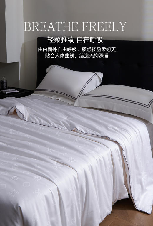 【换季出清】自然醒伊芙琳玻尿酸桑蚕丝被玻尿酸桑蚕丝长丝春秋被轻奢60支全棉大提花冬被单人双人被四叶草LB 商品图2