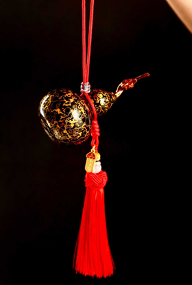 大漆龙头葫芦（黑）