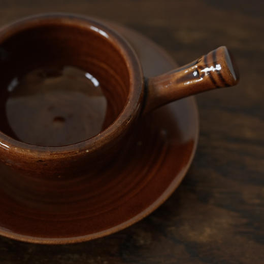 日本中古红陶盖杯茶道具3pcs 可直火 商品图2