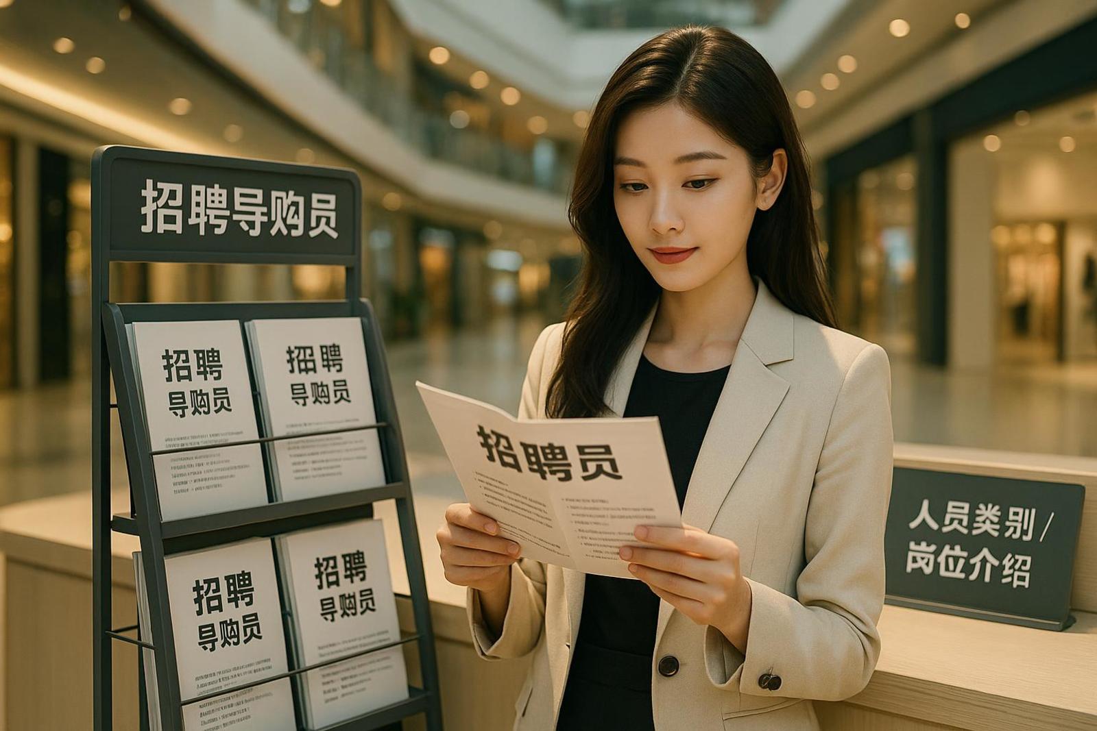 商场导购员主要分为哪些人员类型?