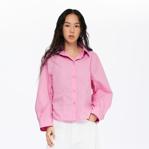 oneup弯刀袖宽松衬衫 商品图1
