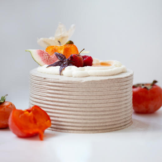 四季·秋「一叶知千秋」柿子焙茶味蛋糕 商品图2