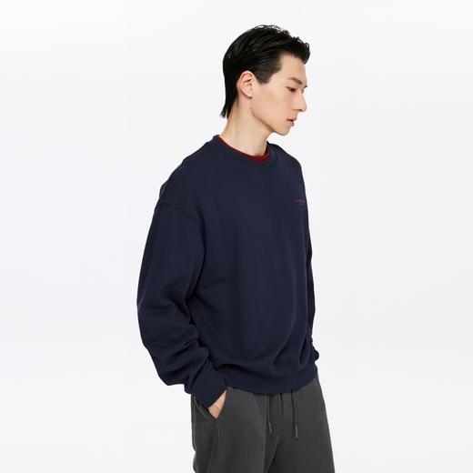 oneup撞色双层领套头卫衣 商品图3