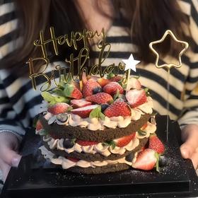 【草莓巧克力蛋糕】鲜果奶油蛋糕