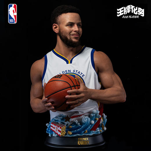 王牌化身 NBA库里正版半身像蜡像级手办摆件潮玩高档收藏模型（2026年第2季度发货） 商品图3