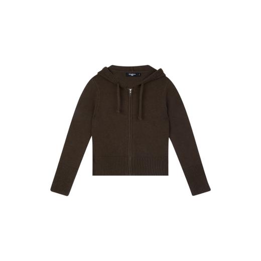 oneup粗针连帽拉链毛衣 商品图6