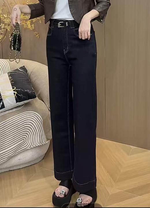 【爆款牛仔】2025秋季新品～7725单宁蓝窄版小个子牛仔直筒裤-喜出 商品图4